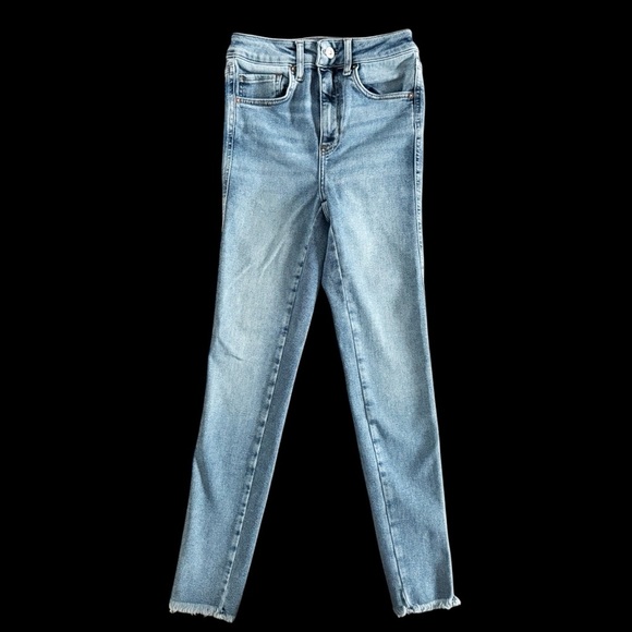 Free People We the Free Blue Jeans women’s high rise skinny size 27 FP #789 - Picture 1 of 12